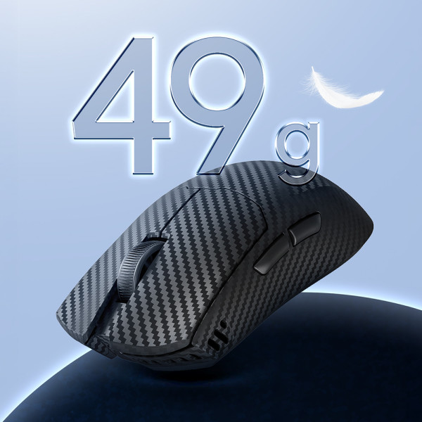에이투 GM7 CARBON 49g 초경량 8K 유무선 블루투스 게이밍 마우스 OMRON 광학 스위치 CF 블랙 카본